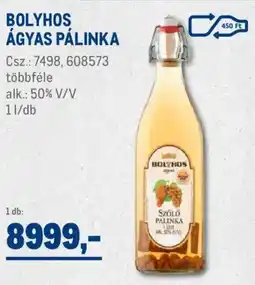 Metro Bolyhos ágyas pálinka ajánlat