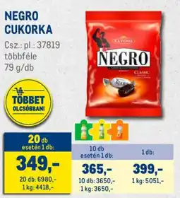 Metro Negro cukorka ajánlat