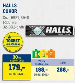 Metro Halls cukor ajánlat