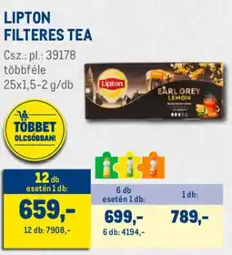 Metro Lipton filteres tea ajánlat