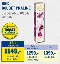 Metro Heidi Bouqet praliné ajánlat