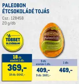Metro Paleobon étcsokoládé tojás ajánlat