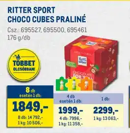 Metro Ritter Sport Choco Cubes praliné ajánlat