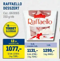 Metro Raffaello desszert ajánlat