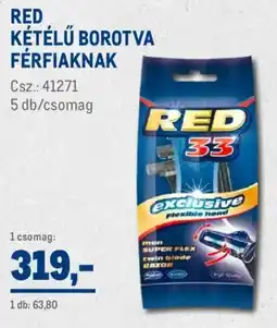 Metro Red Kétélű borotva férfiaknak ajánlat