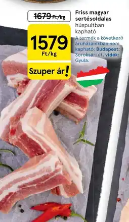 Tesco Friss magyar sertésoldalas ajánlat