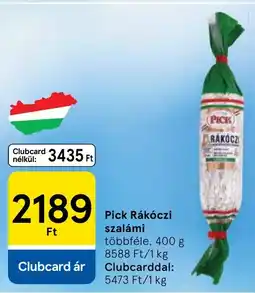 Tesco Pick Rákóczi szalámi ajánlat