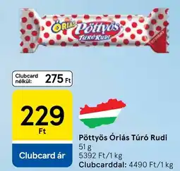 Tesco Pöttyös Óriás Túró Rudi ajánlat