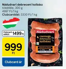 Tesco Nádudvari debreceni kolbász ajánlat