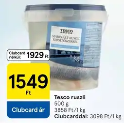 Tesco Tesco ruszli ajánlat