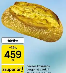 Tesco Becses kovászos burgonyás vekni ajánlat
