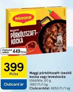 Tesco Maggi pörköltszaft-ízesítő kocka, leveskocka ajánlat