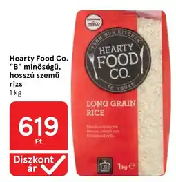 Tesco Hearty Food Co. "B" minőségű, hosszú szemű rizs ajánlat