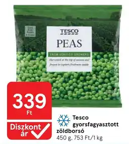 Tesco Tesco gyorsfagyasztott zöldborsó ajánlat