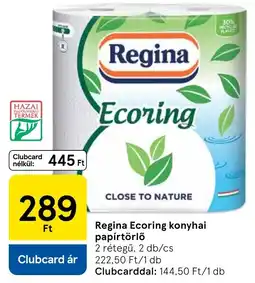 Tesco Regina Ecoring konyhai papírtörlő ajánlat
