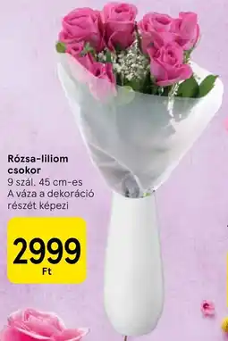 Tesco Rózsa-liliom csokor ajánlat