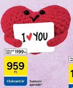 Tesco Zsebszív ajándék ajánlat