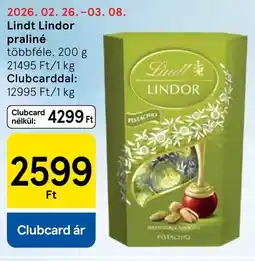 Tesco Lindt Lindor praliné ajánlat