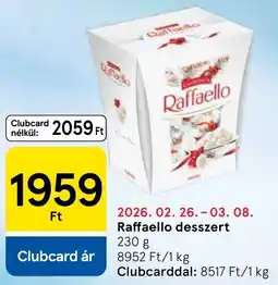 Tesco Raffaello desszert ajánlat