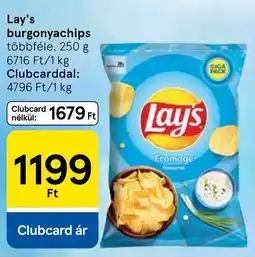 Tesco Lay's burgonyachips ajánlat