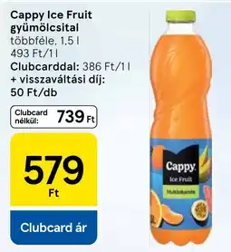 Tesco Cappy Ice Fruit gyümölcsital ajánlat