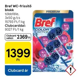 Tesco Bref WC-frissítő blokk ajánlat