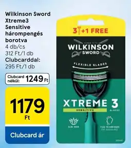 Tesco Wilkinson Sword Xtreme3 Sensitive hárompengés borotva ajánlat