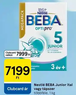 Tesco Nestlé BEBA Junior ital, tápszer ajánlat