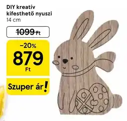 Tesco DIY kreatív kifesthető nyuszi ajánlat