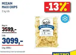 Metro MCCAIN MAXI CHIPS ajánlat