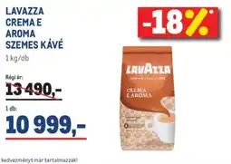 Metro LAVAZZA CREMA E AROMA SZEMES KÁVÉ ajánlat