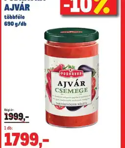 Metro PODRAVKA AJVÁR ajánlat