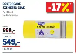 Metro DOCTORCARE SZEMETES ZSÁK ajánlat