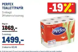 Metro PERFEX TOALETTPAPÍR ajánlat