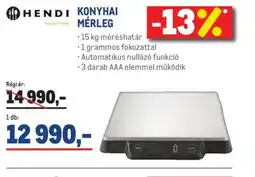Metro HENDI KONYHAI MÉRLEG ajánlat
