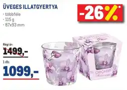 Metro ÜVEGES ILLATGYERTYA ajánlat