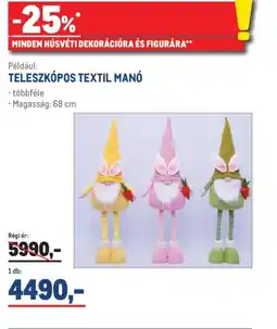 Metro TELESZKPOS TEXTIL MAN ajánlat