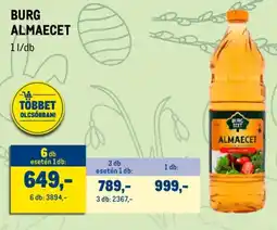 Metro BURG ALMAECET ajánlat