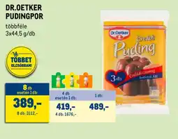 Metro DR.OETKER PUDINGPOR ajánlat
