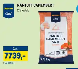 Metro METRO Chef RÁNTOTT CAMEMBERT ajánlat