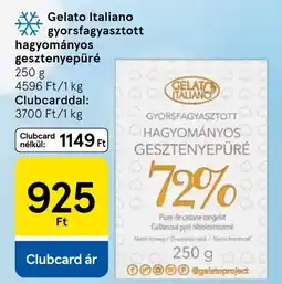 Tesco Gelato Italiano gyorsfagyasztott hagyományos gesztenyepüré ajánlat