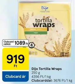 Tesco Dijo Tortilla Wraps ajánlat