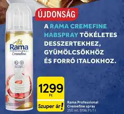 Tesco Rama Professional Cremefine spray ajánlat