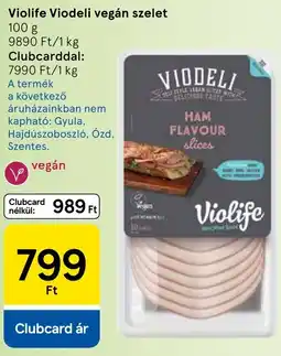 Tesco Violife Viodeli vegán szelet ajánlat