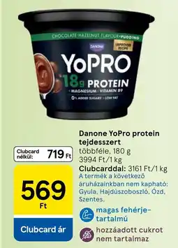 Tesco Danone YoPro protein tejdesszert ajánlat