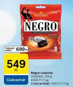 Tesco Negro cukorka ajánlat