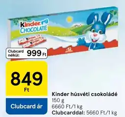 Tesco Kinder húsvéti csokoládé ajánlat