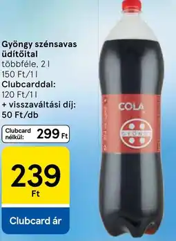 Tesco Gyöngy szénsavas üdítőital ajánlat