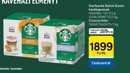 Tesco Starbucks Dolce Gusto kávékapszula ajánlat