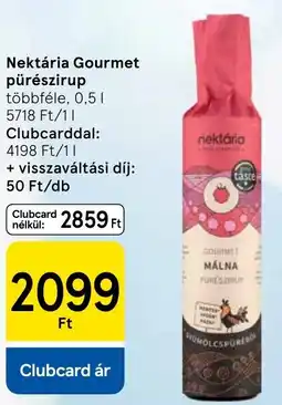 Tesco Nektária Gourmet pürészirup ajánlat